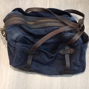 Filson Bridle Leather And Rugged Twill Duffle